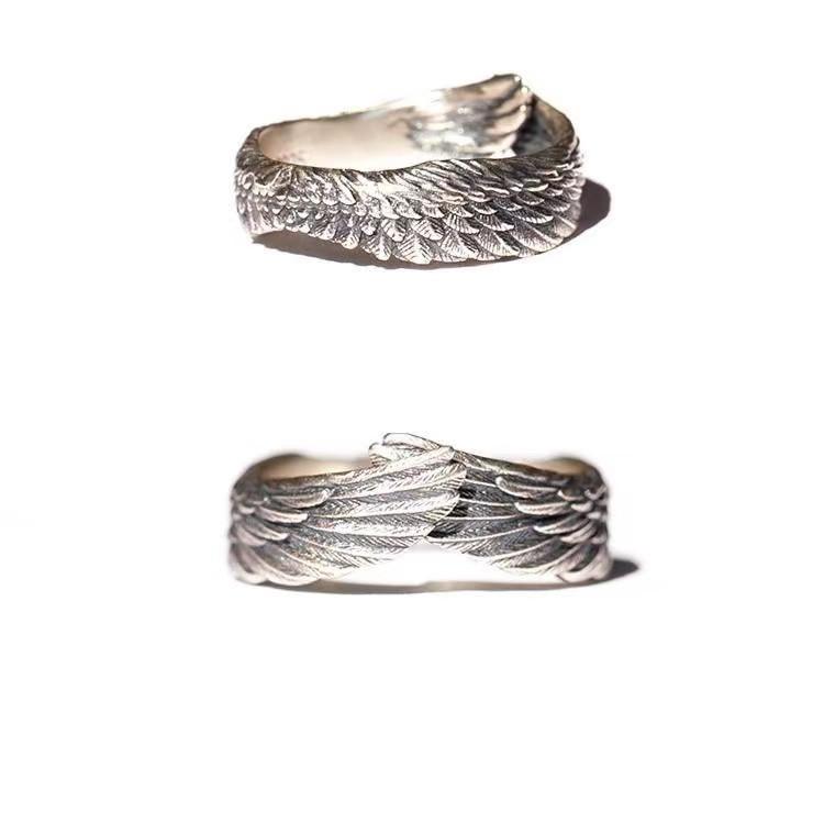 Brave Wing Vintag Silver Ring - FengshuiGallary
