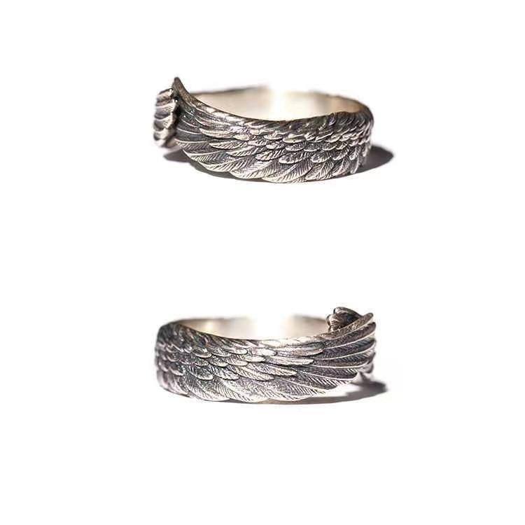 Brave Wing Vintag Silver Ring - FengshuiGallary