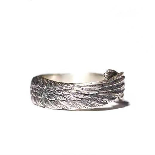 Brave Wing Vintag Silver Ring - FengshuiGallary