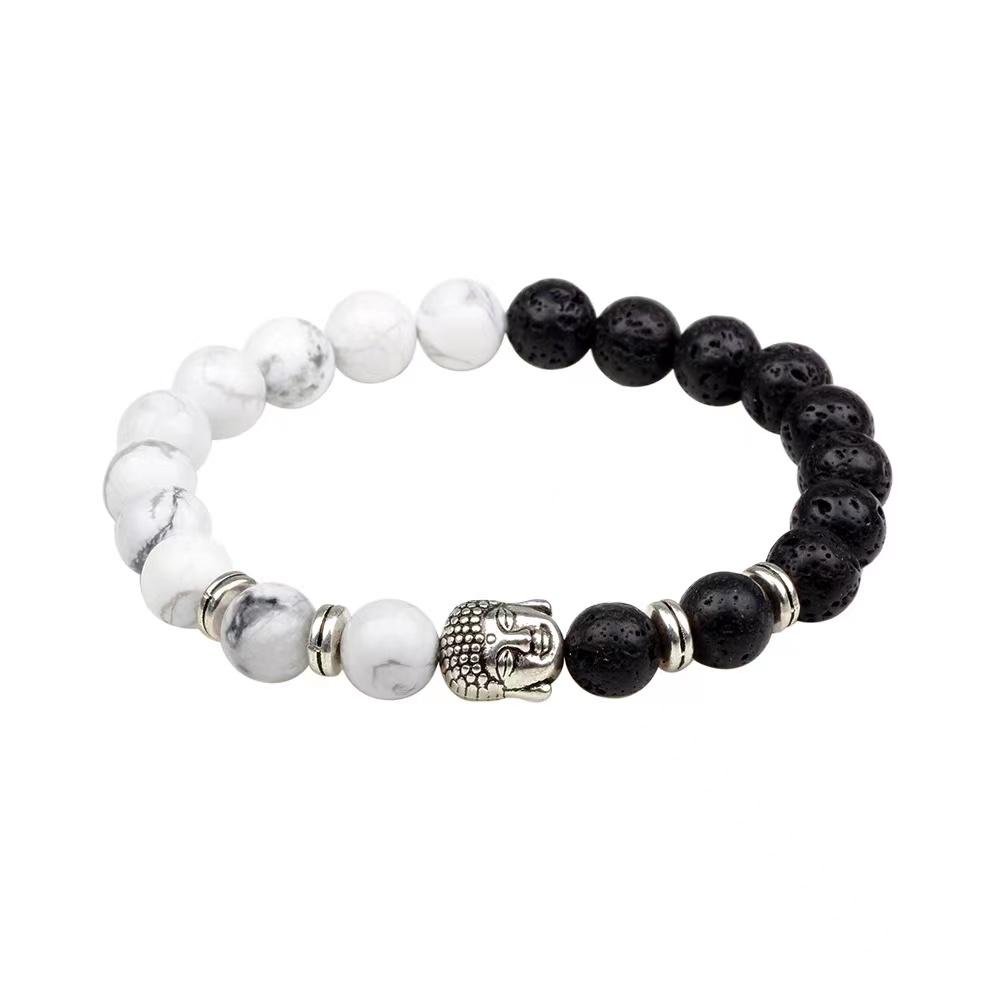 Buddha Charm Bracelet-Black Obsidian Bead - FengshuiGallary