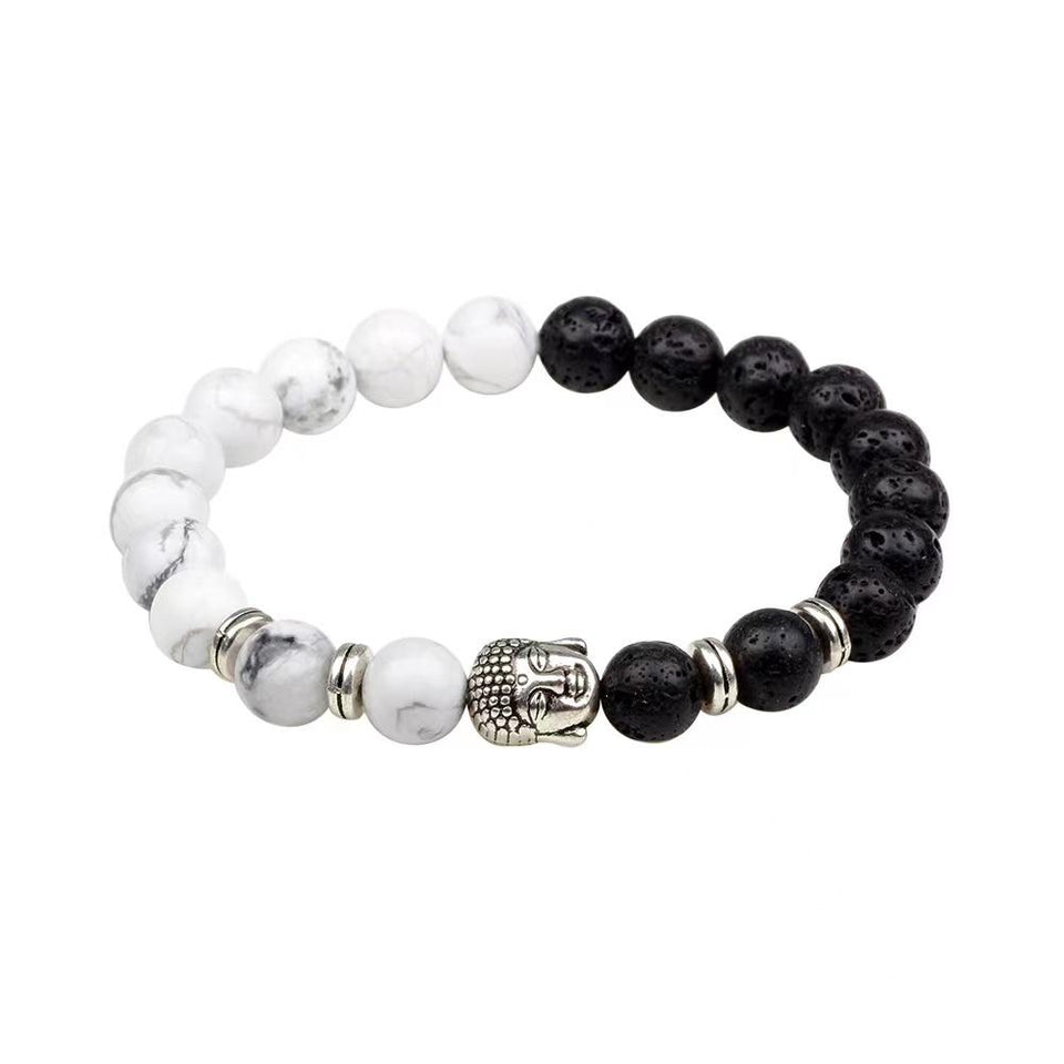 Buddha Charm Bracelet-Black Obsidian Bead - FengshuiGallary