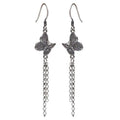 Butterfly Earrings-Vintage 925 Silver Tassel - FengshuiGallary