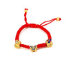 Butterfly Red String Bracelet-Blue Enamel - FengshuiGallary
