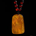 Citrine Guan Gong Wealth Pendant - FengshuiGallary