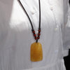 Citrine Guan Gong Wealth Pendant - FengshuiGallary