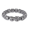 Classical Silver Pixiu Bracelet - FengshuiGallary