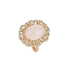 Cubic Zircon White Jade Wealth Ring - FengshuiGallary