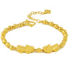Double Gold Pixiu Fortune & Luck Bracelet - FengshuiGallary