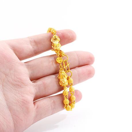Double Gold Pixiu Fortune & Luck Bracelet - FengshuiGallary