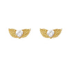Double Wings Zircon Lucky Earrings - FengshuiGallary