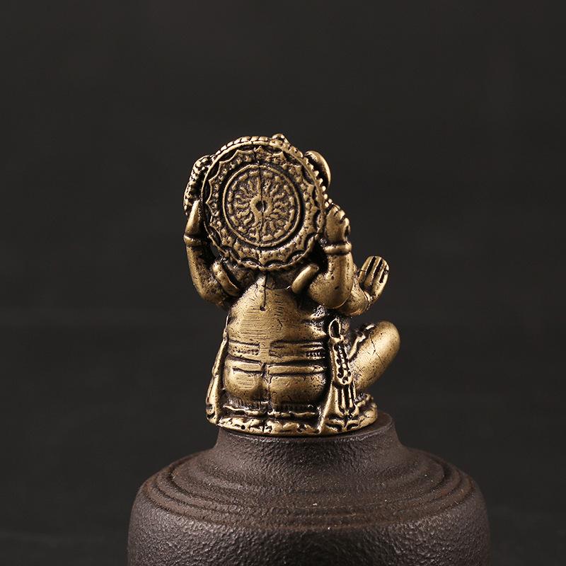 Elephant Ganesha Wealth Brass Statue - FengshuiGallary