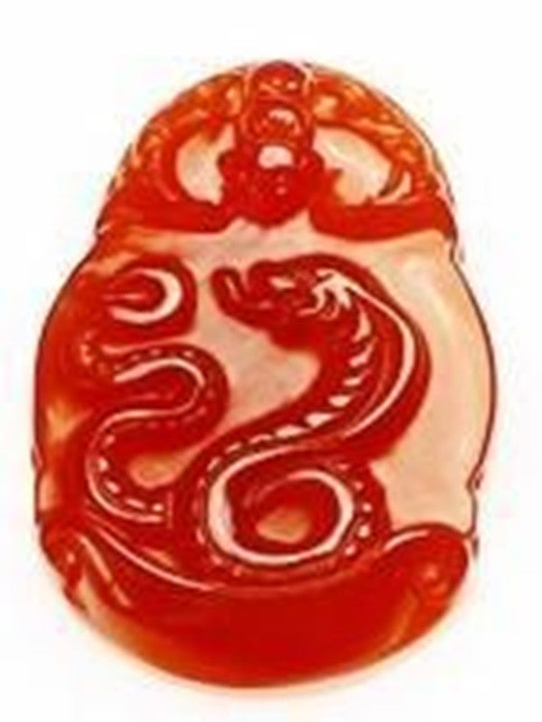 Natural Red Agate 12 Chinese Zodiac Pendant - FengshuiGallary
