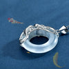 Feng Shui 925 Silver Koi Fish Moonstone Pendant Necklace - FengshuiGallary