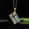 Feng Shui Abacus Jade Pendant Necklace - FengshuiGallary
