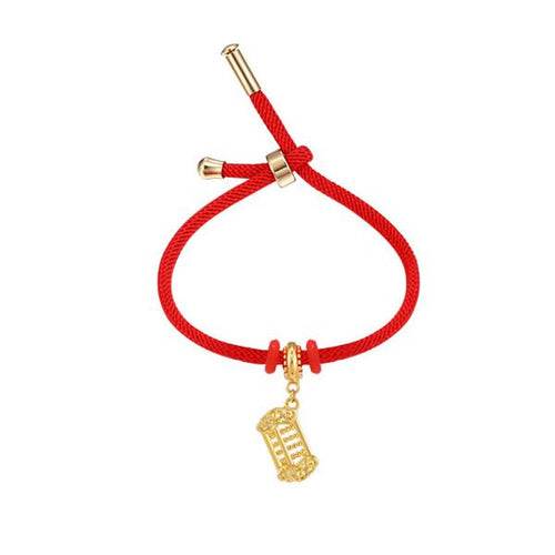 Feng Shui Abacus Red Rope Lucky Bracelet - FengshuiGallary