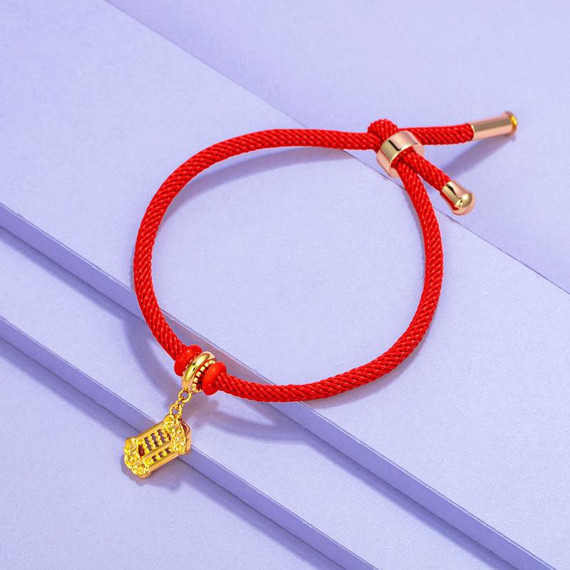 Feng Shui Abacus Red Rope Lucky Bracelet - FengshuiGallary