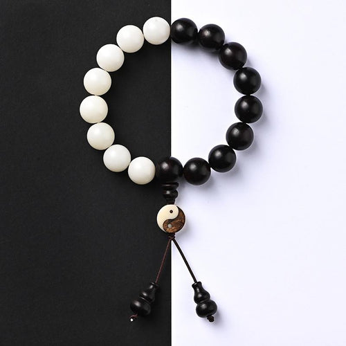 Feng Shui Bagua Sandal Wood Beads Protection Bracelet - FengshuiGallary