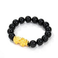 Feng Shui Black Obsidian Ingots Pixiu Wealth Bracelet - FengshuiGallary