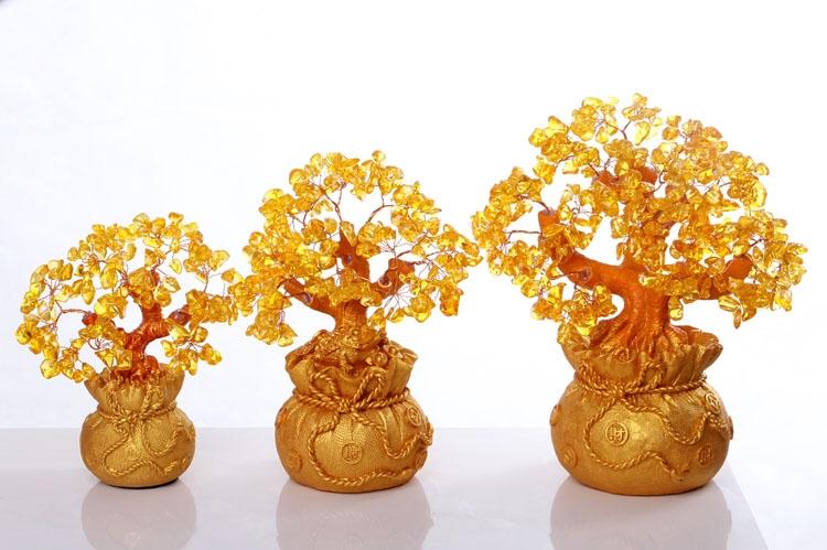 Feng Shui Citrine Money Tree Wealth Ornaments - FengshuiGallary