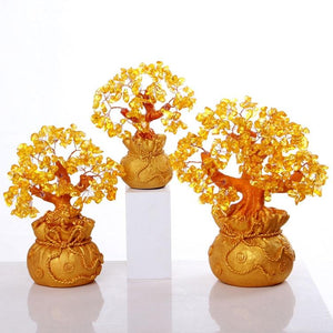 Feng Shui Citrine Money Tree Wealth Ornaments - FengshuiGallary