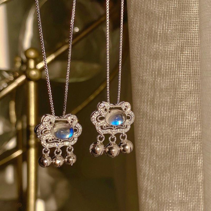 Feng Shui Fortune Lock Silver Pendant Necklace - FengshuiGallary