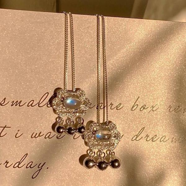 Feng Shui Fortune Lock Silver Pendant Necklace - FengshuiGallary