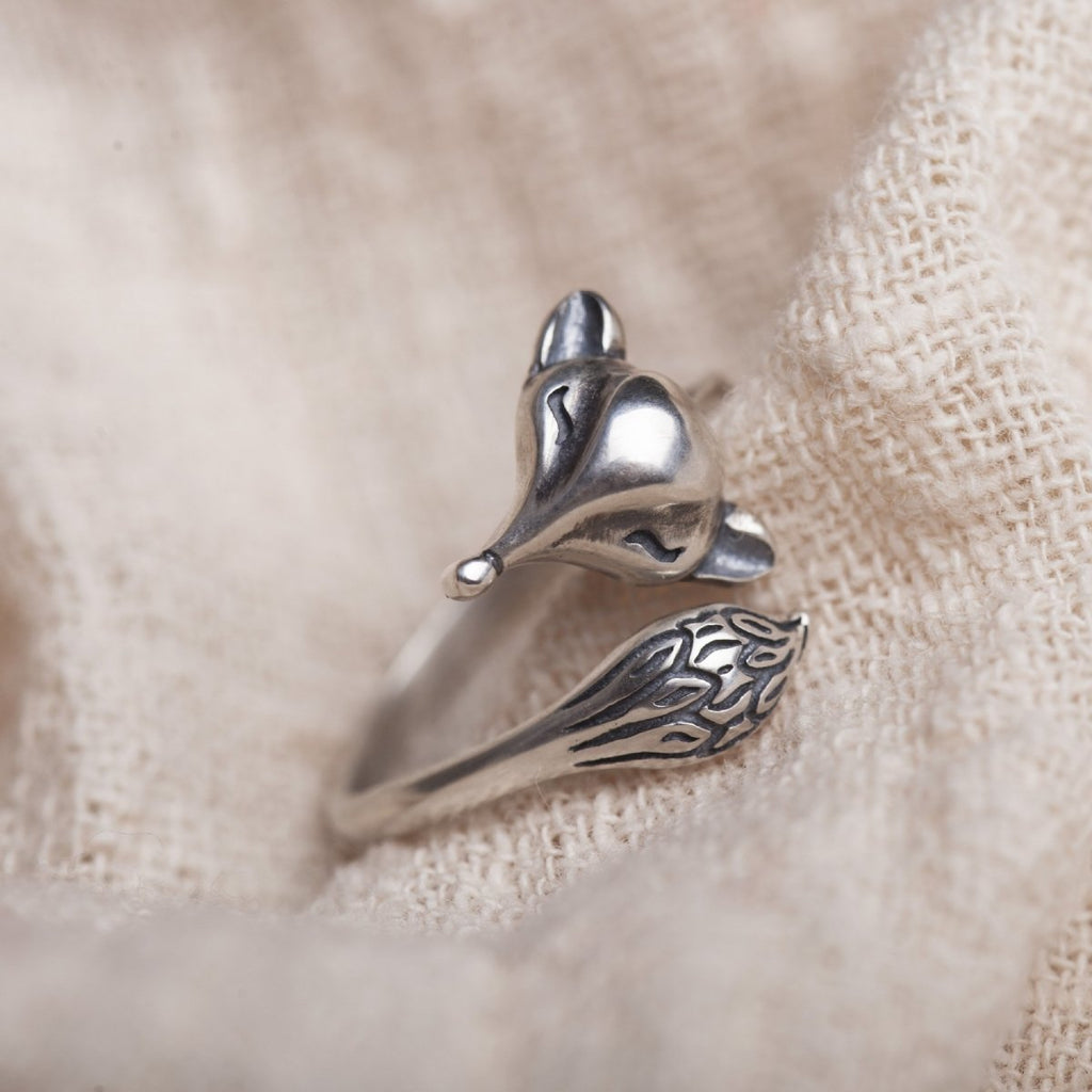 Feng Shui Fox Silver Protection Ring - FengshuiGallary