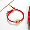 Feng Shui Gold Money Bag Red Rope Wealth Bracelet - FengshuiGallary