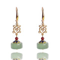 Feng Shui Green Jade Earring - FengshuiGallary