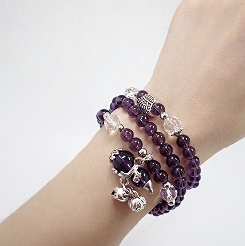 FengshuiGallary Feng Shui Natural Amethyst Wealth Bracelet