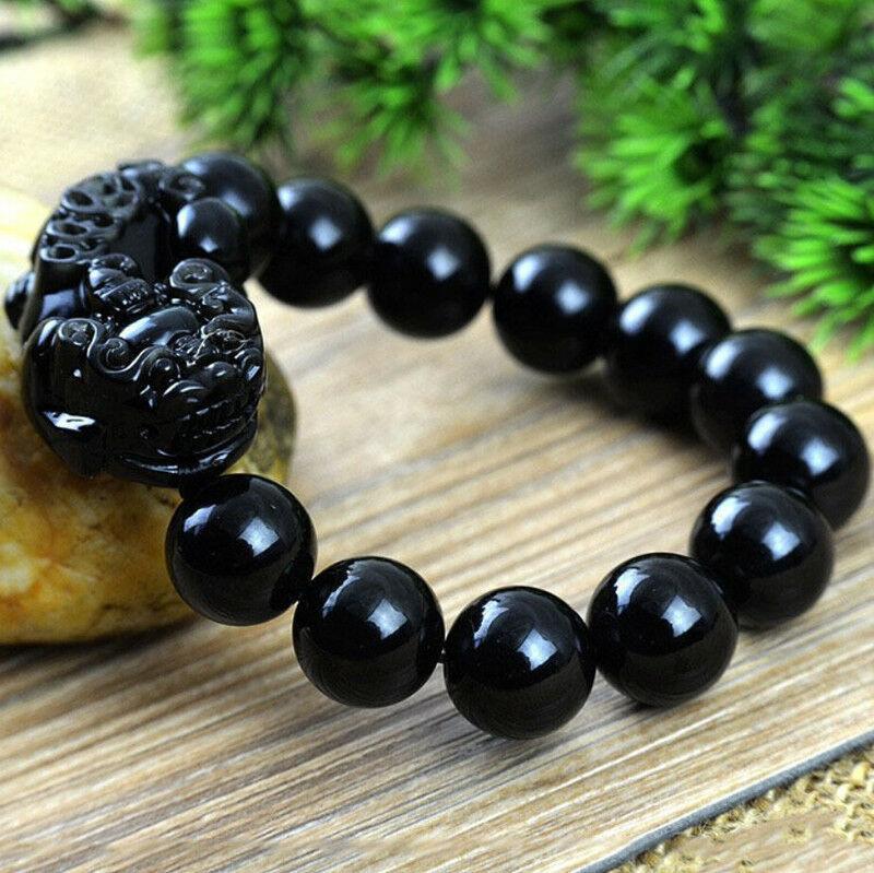 Feng Shui Pi Xiu Black Obsidian Bracelet - FengshuiGallary
