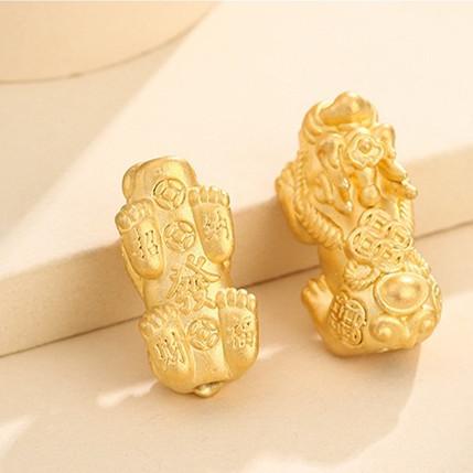 Feng Shui Pixiu Gold Plated 999 Silver Wealth Bracelet - FengshuiGallary