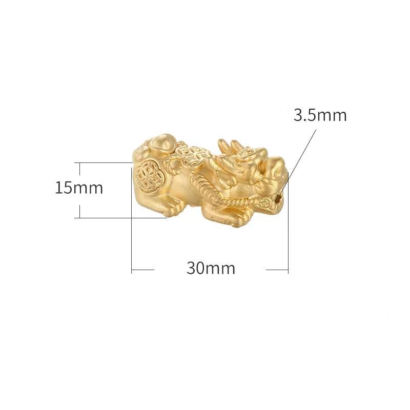 Feng Shui Pixiu Gold Plated 999 Silver Wealth Bracelet - FengshuiGallary