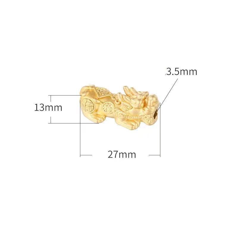 Feng Shui Pixiu Gold Plated 999 Silver Wealth Bracelet - FengshuiGallary