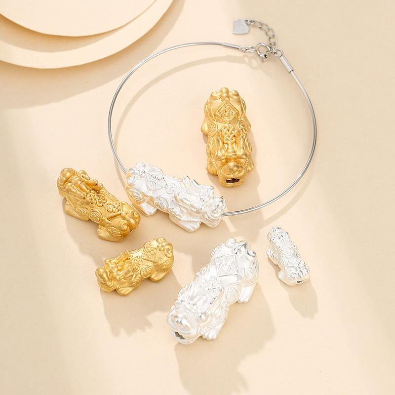 Feng Shui Pixiu Gold Plated 999 Silver Wealth Bracelet - FengshuiGallary