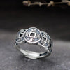 Feng Shui Wealth And Success Coins Silver Ring - FengshuiGallary