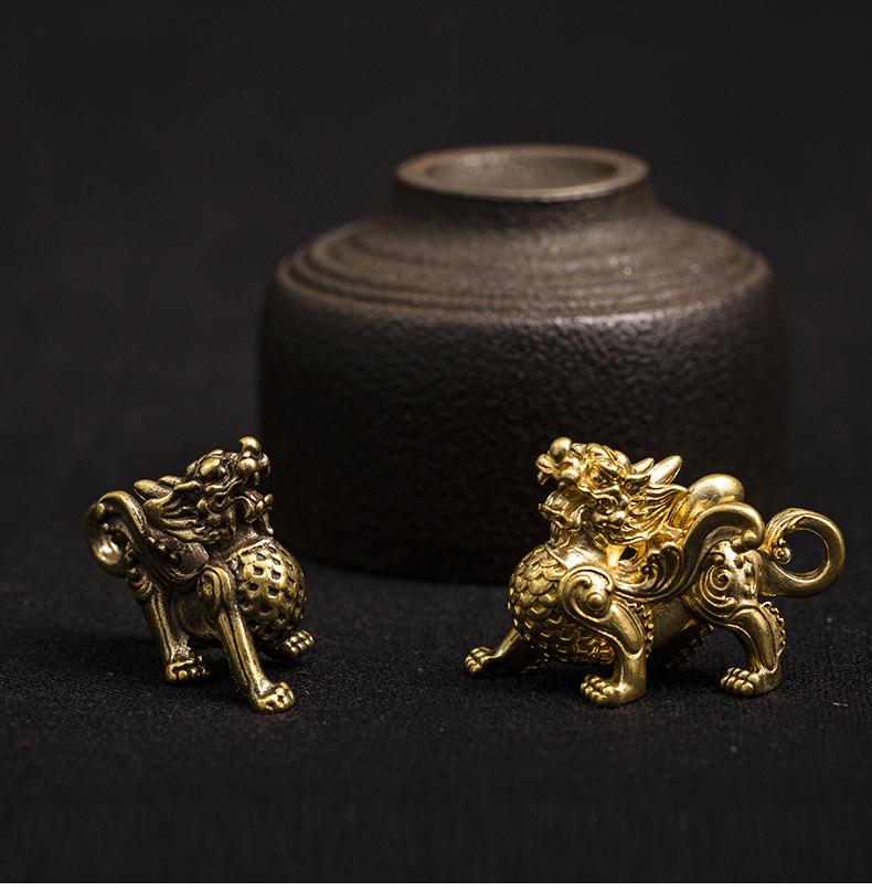Feng Shui Wealth Pixiu Brass Statue - FengshuiGallary