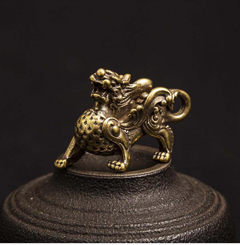 Feng Shui Wealth Pixiu Brass Statue - FengshuiGallary