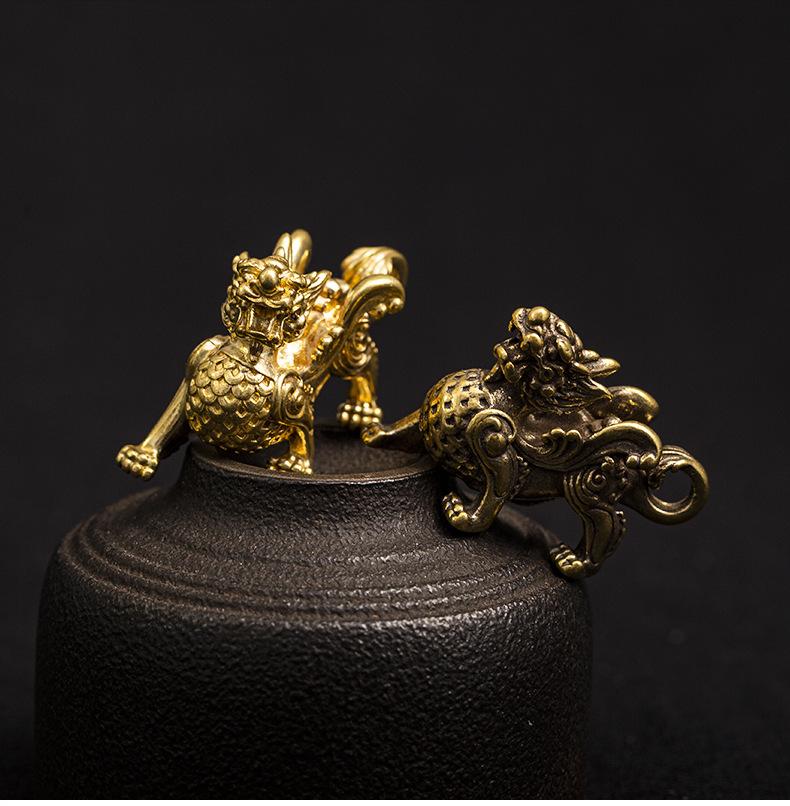 Feng Shui Wealth Pixiu Brass Statue - FengshuiGallary