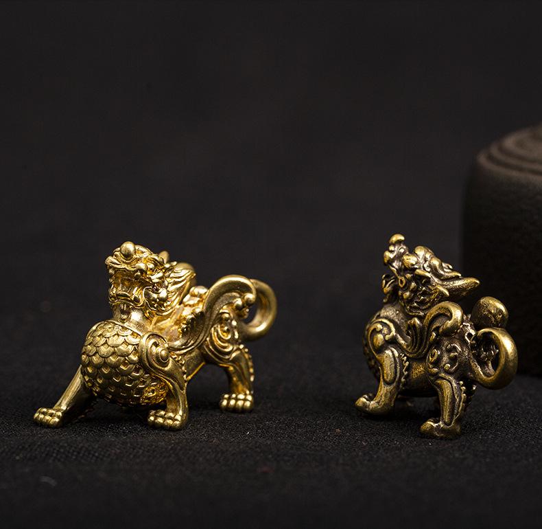 Feng Shui Wealth Pixiu Brass Statue - FengshuiGallary