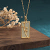 Fengshui Bamboo White Jade Pendant Necklace - FengshuiGallary