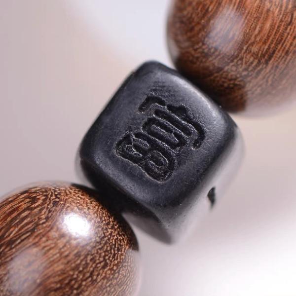 Fengshui Bracelet-Golden Obsidian Pixiu Agarwood Bead - FengshuiGallary