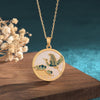 Fengshui Crane Jade Pendant Necklace - FengshuiGallary