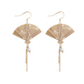 Fengshui Fan Pearl Earrings - FengshuiGallary