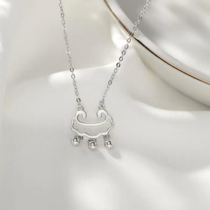 Fengshui Fortune Lock 925 Silver Pendant Necklace - FengshuiGallary