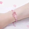 Fengshui Fox Pink Crystal Protection Rope Bracelet - FengshuiGallary