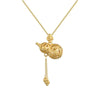 Fengshui Hulu Golden Plated Pendant Necklace - FengshuiGallary