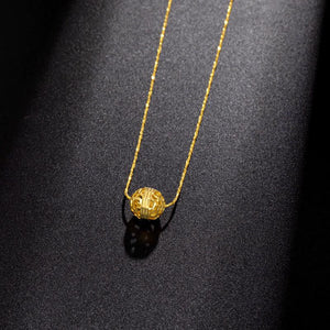 FengShui Lantern Lucky Gold Pendant Necklace - FengshuiGallary
