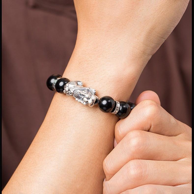 Fengshui Pixiu Obsidian Lucky Bracelet - FengshuiGallary