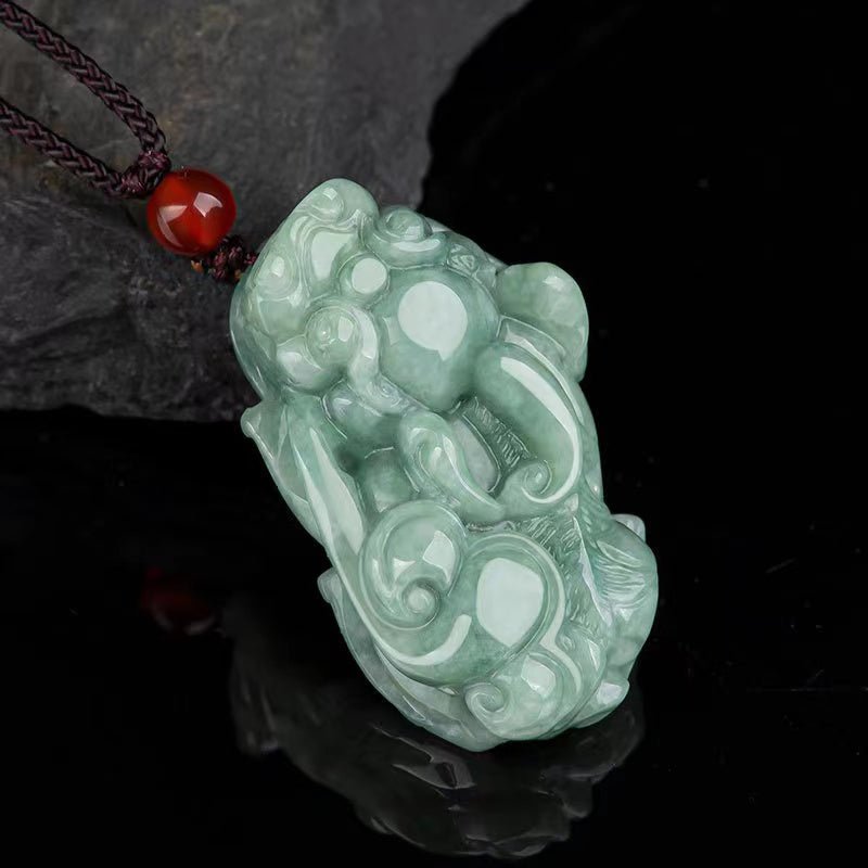 Fengshui Pixiu Wealth Pendant-Grade A Natural Jade - FengshuiGallary